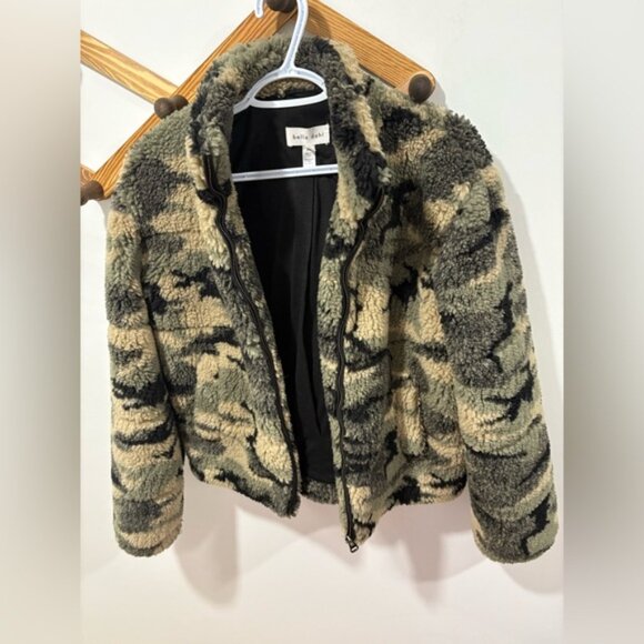 Bella Dahl Puffy Teddy Jacket - Camo - Picture 4 of 11